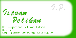 istvan pelikan business card